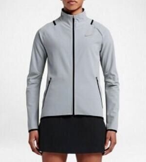 NIKE Golf Women's Light Gray Full Zip Composite HyperAdapt 802900-012 Jacket S